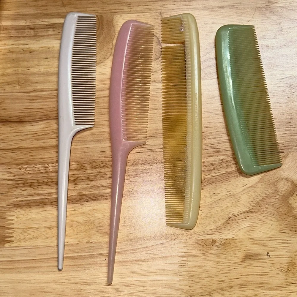 4 Vintage Combs‎ DuPont teasing rat tail
